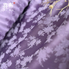 紫色小牡丹缎面提花布料汉服，旗袍夏古风(夏古风，)外套女装连衣裙面料