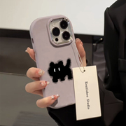 惊奇黑猫适用苹果15promax手机壳可爱iphone14pro卡通1312简约11个性ins风，xs肤感壳xr高级感15plus保护套