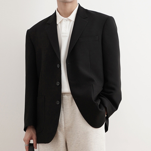 SHIJOIN原创FUNDAJOIN黑色西装单排三粒扣宽松百搭200177长袖西服