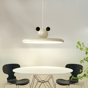 北欧餐厅吊灯现代简约创意设计感米奇单头歺餐饭厅小户型极简灯饰