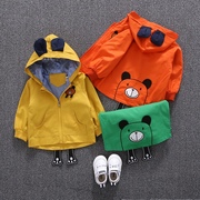 宝宝风衣外套男1-3岁男童，外套秋装2022韩版休闲夹克儿童上衣2