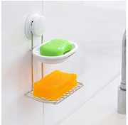 嘉宝吸盘厨房卫生间肥皂盒 沥水香皂盒架 易清洁干燥 免打孔