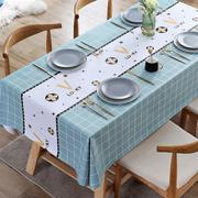 桌布防水防油免洗ins风北欧网红家用长方形餐桌桌布茶几布pvc桌垫