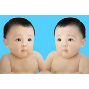 男宝宝图片婚房墙贴画龙凤双胞胎胎教海报宝宝画报婴儿照片孕妈备