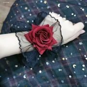 日系洛丽塔粉色蕾丝手袖Lolita萝莉少女jk超仙花边手腕袖套