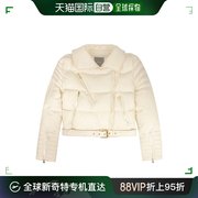 香港直邮pinko品高23秋冬女士米色短款翻领拉链长袖夹克外套