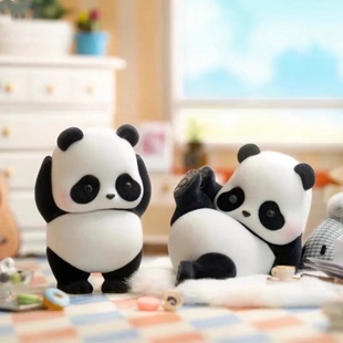 祖国版熊猫盲盒滚滚日常系列幼稚园第一二弹植绒公仔儿童生日礼物