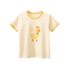 女童短袖t恤夏装2024款纯棉体恤，儿童半袖女上衣鸭子图案印花半袖
