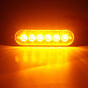 汽车led6灯超薄中网，爆闪灯12v24v摩托车皮卡货车，侧边警示灯日行灯