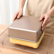 古早风味蛋糕烤盘正方形月饼烘焙模具家用加深不粘面包饼干烤箱