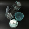 。振兴500ml太空杯学生水杯带盖水瓶，印花小清新水壶运动壶塑料杯