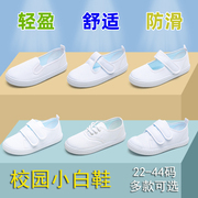 儿童小白鞋女童小学生白布鞋(白布鞋)幼儿园室内男童帆布鞋白色运动鞋球鞋