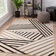 北欧简约现代几何地毯客厅茶几卧室地毯满铺床边垫家用地毯长方形