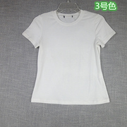 女款纯色T恤青年纯棉短袖夏季韩版圆领纯白半袖打底衫吸汗体恤衫