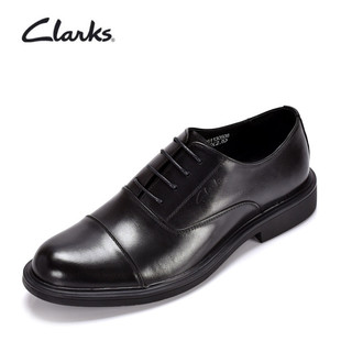clarks其乐男鞋春秋德比鞋黑色系，带头层牛皮，英伦商务正装皮鞋