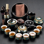 友尚整套陶瓷功夫茶具，茶杯套装创意家用日式茶具茶壶茶洗盖碗茶道