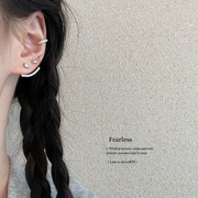 925纯银针小众高级感水钻耳钉两戴式耳环 李沁同款耳饰级感