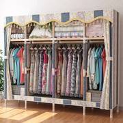 布衣柜(布衣柜)隔板分层架大号加粗实木简易衣柜，衣橱收纳架子衣架卧室柜子
