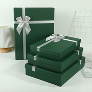 盒空盒子生日礼物包装盒简约围巾衣服礼盒高档绿色小清新定制