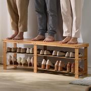 z.。鞋柜木质换l鞋凳门口可坐式鞋架子家用多层实木防尘经济型