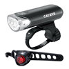 cateye猫眼el135+orb自行车前灯，车尾灯套组照明灯警示灯骑行装备