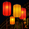 中国风仿古中式吊灯，新中式羊皮灯笼挂饰，户外广告布艺冬瓜灯笼定制