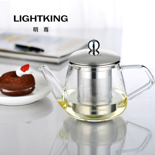明尊l-03玻璃茶壶飘逸杯冲茶器，茶水分离玻璃杯，泡茶神器懒人杯