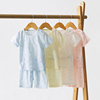 宝宝睡衣夏季薄款儿童家居，空调服短袖，t恤裤套装婴儿透气衣服分体
