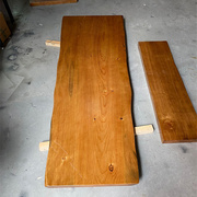定制松木板实木整板整木长方形办公桌面板榆木板餐桌吧台面板桌板