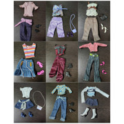 6分30厘米换装洋娃娃玩具，衣服休闲衣套装，外套多件套装小女孩礼物n