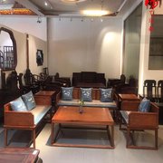 红木家具缅甸花梨新中式沙发123六件套小户型客厅实木沙发组合