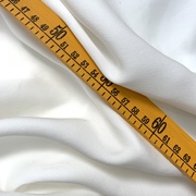 白色真丝重磅双乔缎面料桑蚕丝衬衫连衣裙布料135门幅24姆米