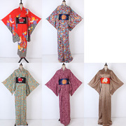 vintage古着日本制花色，传统民族服饰，重工长款和风和服外套2020-14