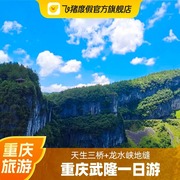 重庆旅游武隆仙女山天生三桥龙水峡地缝跟团一日游多区域接早