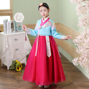 韩服民族服朝鲜族服装，女童学生表，演节日儿童节演出礼服舞蹈