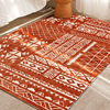 北欧ins民族风地毯客厅茶几卧室美式摩洛哥波西米亚新年地垫红色