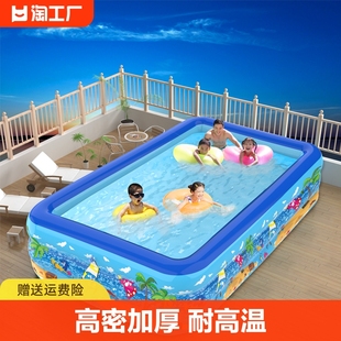 充气泳池婴儿宝宝儿童室内游泳池家用大型可折叠户外戏水池方形