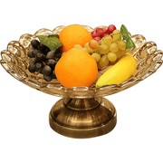 欧式水晶玻璃水果盘摆件现代创意，客厅家用餐桌果盘果盆茶几装饰品