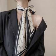 长条小丝巾女夏季脖子洋气时尚绑发丝带包包发带搭配衬衫颈带腰带