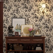 美式复古花卉衣柜贴纸自粘墙纸卧室柜子家具，翻新贴法式壁纸墙贴纸