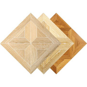 北欧风拉丝白橡木(白橡木)艺术拼花地，板级日式地热矩阵方形实木复合地板
