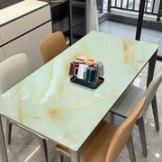 仿大理石餐桌垫软玻璃桌布无味pvc防水防油茶几垫子塑料灰色加厚