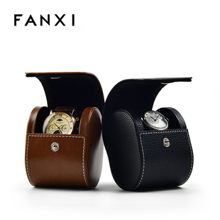 凡西FANXI手表盒PU皮革旅行包装盒腕表保护袋礼盒便携手表收纳盒