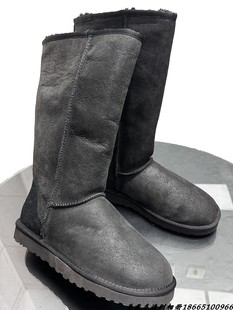 澳洲秋冬女靴雪地靴 羊皮毛一体保暖靴 透气防滑两色靴42码