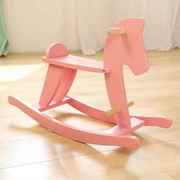儿童实木摇马木马ins北欧风木制摇摇椅大人可坐宝宝，玩具1周岁礼物