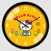 可爱卡通凯蒂猫时钟表，hellokitty客厅，公主女孩儿童房静音壁挂钟
