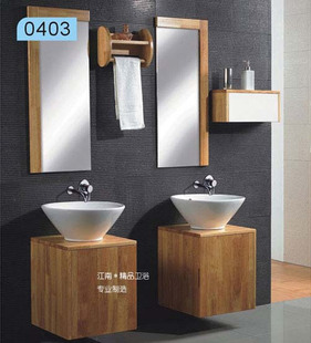 式美式橡木浴室柜组合实木卫浴柜洗脸盆柜，组合洗手盆组合xm82