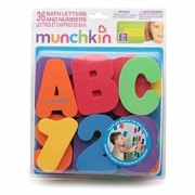 美国Munchkin麦肯奇戏水洗澡字母数字贴 36片 儿童益智宝宝玩具