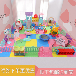 儿童乐园设备宝宝小型家庭，家用游乐场室内滑滑梯，秋千婴儿游戏围栏