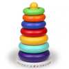 七彩虹套圈圈婴儿益智玩具叠叠乐 颜色与大小早教不倒翁玩具0-2岁